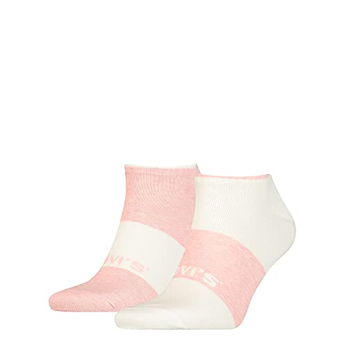 Levi's Unisex-Adult Plant Based Dying Low Cut Socks 2 Pack Sneaker, pink Combo, 39/42 von Levi's