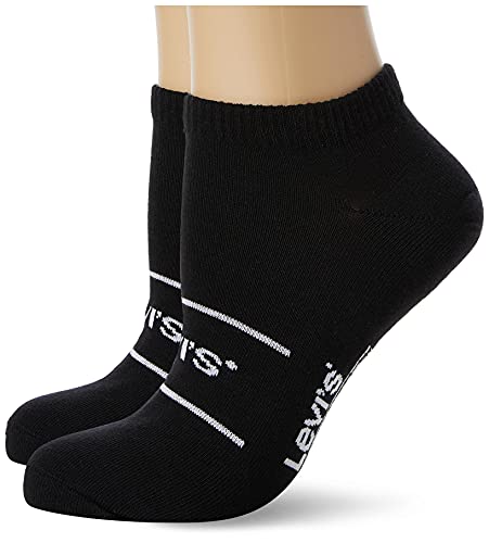 Levi's Unisex Sneaker Socken, Schwarz, 39/42 (2er Pack) von Levi's