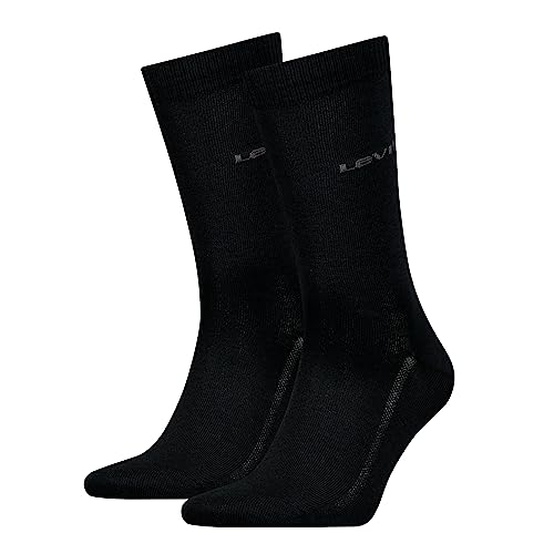 Levi's Unisex Classic Socken, Schwarz, 43/46 (2er Pack) von Levi's