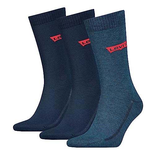 Levi's Unisex Classic Socken, Marineblau, 43/46 (3er Pack) von Levi's