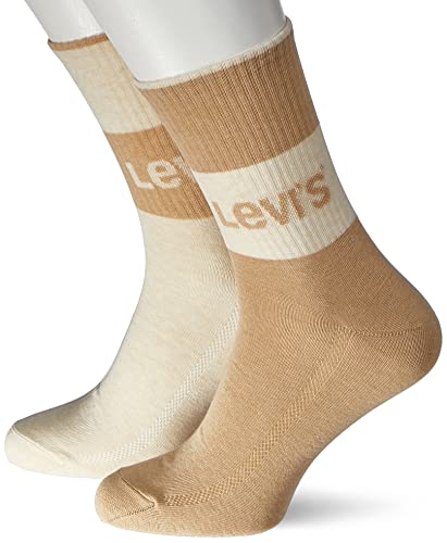 Levi's Unisex Classic Short Sock, Tea Brown, 35/38, 2er Pack von Levi's