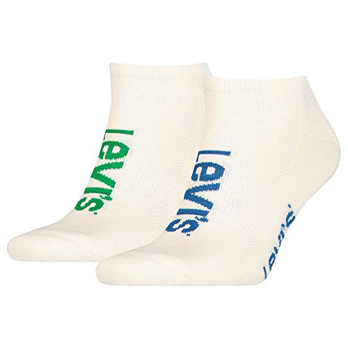 Levi's Unisex Crew Sock Sneaker, Blue/Green, 35/38 von Levi's