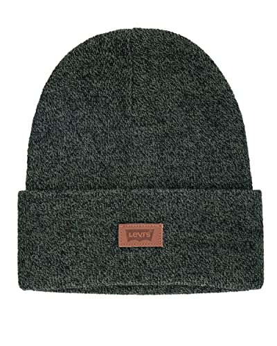 Levi's Unisex-Erwachsene Ganzjahres bequemem Leder-Logo, mit Bündchen Beanie-Mütze, Marl Hunter, Einheitsgröße Levi's Unisex-Erwachsene Ganzjahres bequemem Leder-Logo, mit Bündchen Beanie-Mütze, Marl Hunter, Einheitsgröße von Levi's