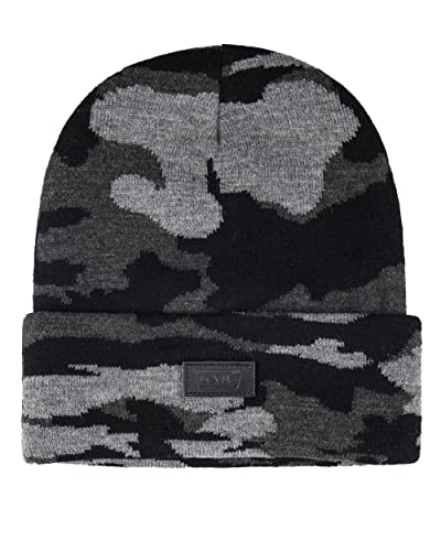Levi's Uni-Erwachsene Ganzjahres-Helden, Weich, Gestrickt, mit Bündchen, Warm und Bequem, für Jeden Tag Beanie-Mütze, Camouflage/Schwarz, Einheitsgre von Levi's