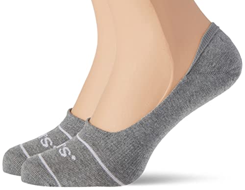 Levi's Unisex Footie Socken, Grau, 43/46 (2er Pack) von Levi's