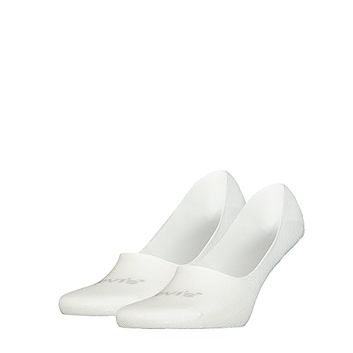 Levi's Unisex Footie Socks, White, 35/38 von Levi's
