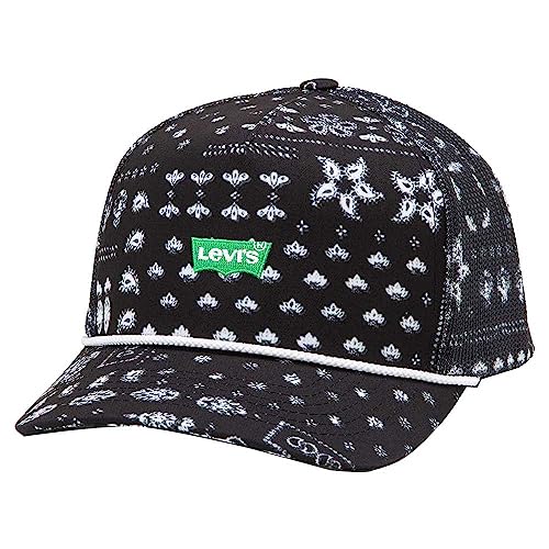 Levi's Unisex Graphic Trucker Flex Fit Cap, Regular Black, One Size von Levi's