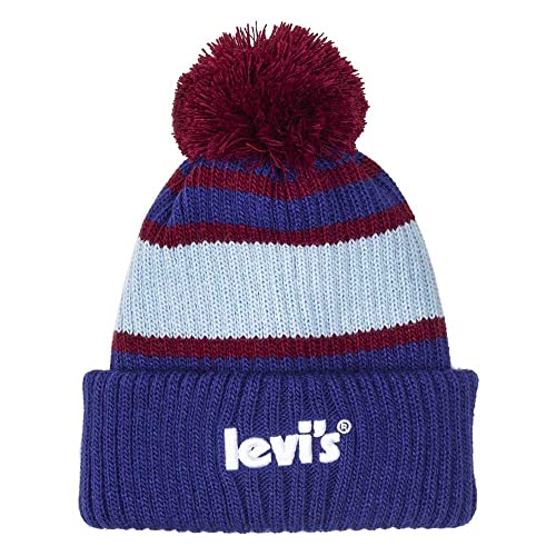 LEVIS FOOTWEAR AND ACCESSORIES Unisex Holiday Beanie Hat, Dunkelblau, One Size von Levi's