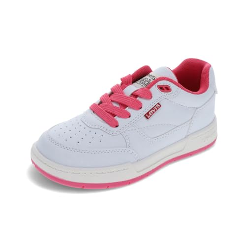Levi's Unisex-Kinder Lo Jolla Sneaker, Weiß/Fuchsia/Koralle, 6 Big Kid Levi's Unisex-Kinder Lo Jolla Sneaker, Weiß/Fuchsia/Koralle, 6 Big Kid von Levi's