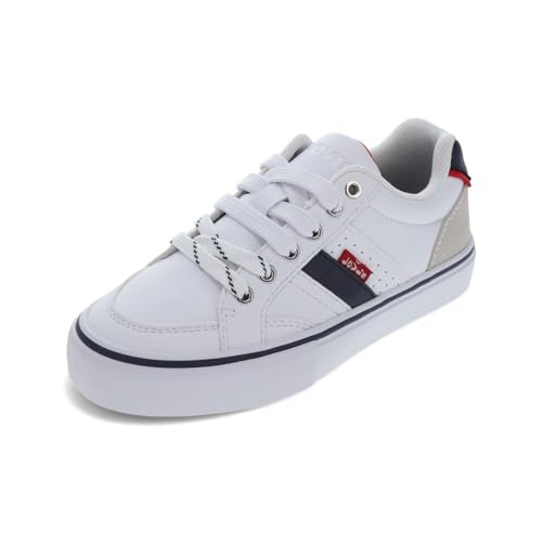 Levi's Unisex-Kinder-Sneaker von Avery, Weiß/Grau, 3.5 Big Kid von Levi's