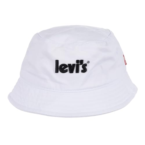 Levi's Unisex LAN Poster Logo Bucket Cap 9A8503 Kopfbedeckung, White, 8/20 von Levi's