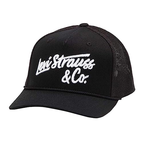 Levi's Herren & Unisex LS&Co EMBRODIERED Flex FIT Trucker Cap, Regular Black, UN von Levi's