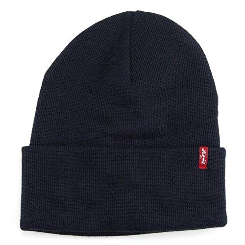 Levi's Unisex New Slouchy Beanie W Red Tab Detail Strickmütze, Blau (Blue), One size von Levi's
