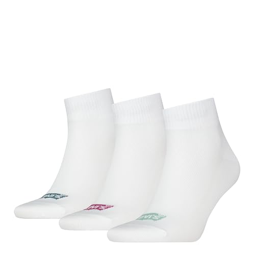 Levi's Unisex Quarter Socken, Weiß, 39/42 von Levi's