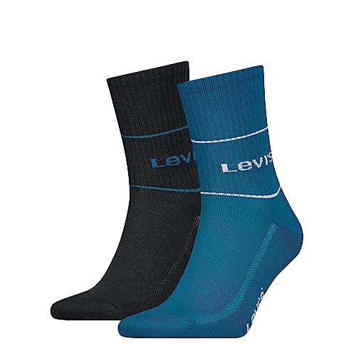 Levi's Unisex Short Sock, Ocean Depths, 35/38 (2er Pack) von Levi's