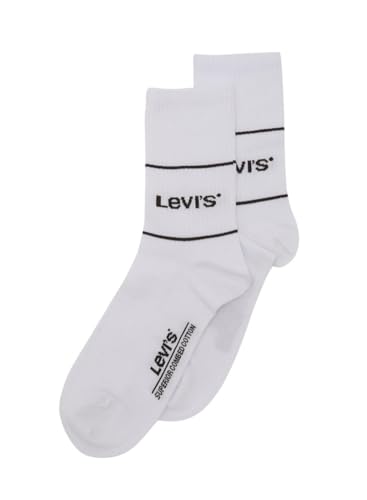 Levi's Unisex Short Socks, White, 43/46 von Levi's