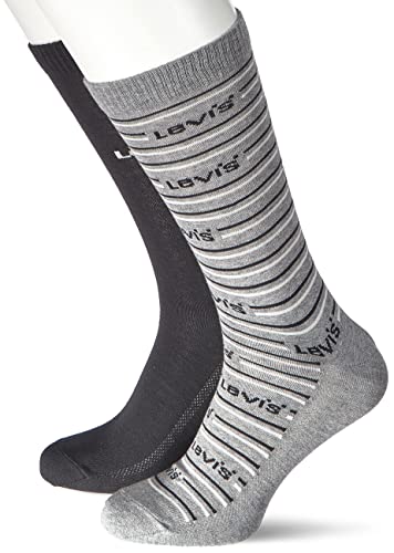 Levi's Unisex Sneaker Classic Sock, Black/Marshmellow, 43/46 von Levi's