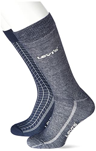 Levi's Unisex Sneaker Classic Sock, Blue Combo, 39/42 von Levi's