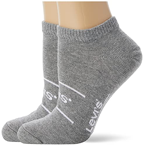 Levi's Unisex Sneaker Socken, Grau, 43/46 (2er Pack) von Levi's