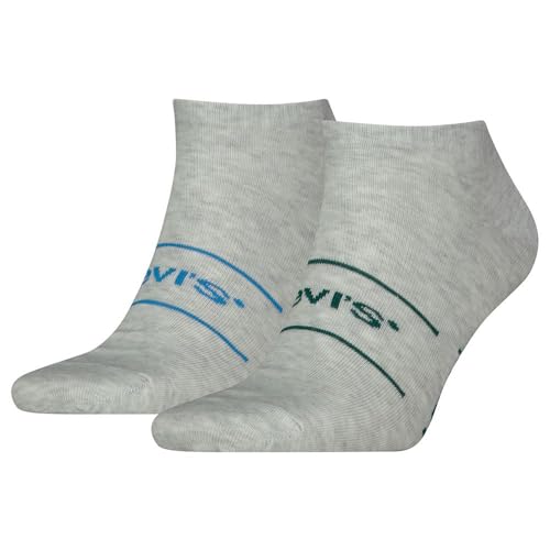 Levi's Unisex Sneaker Socks, Green/Blue, 43/46 von Levi's