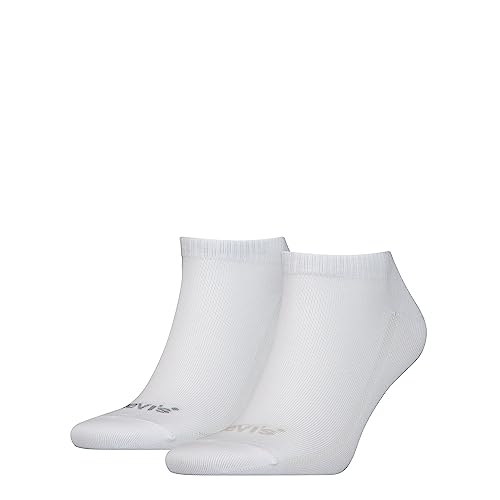 Levi's Unisex Sneaker Socks, White, 39/42 von Levi's