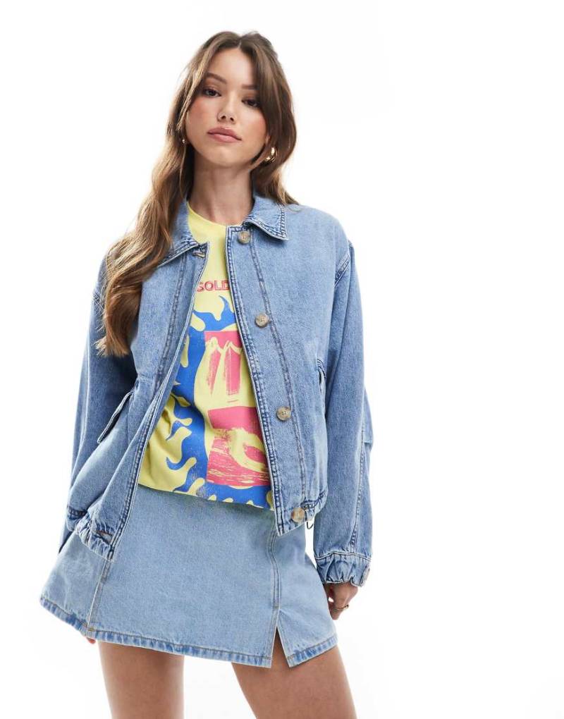 Levi's - Utility-Jeansjacke in Mittelblau von Levi's
