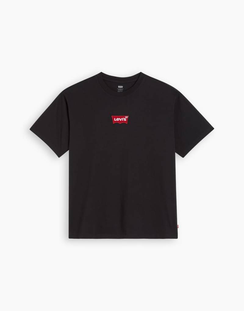 Levi's - Vintage Fit T-Shirt in Schwarz mit mittigem Fledermaus-Logoaufnäher von Levi's