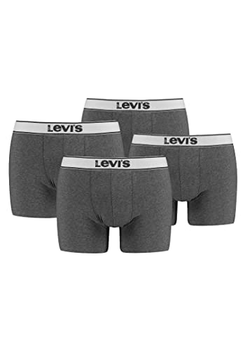 Levi's Vintage Heather Herren Boxershorts Unterwäsche Retroshorts 4er Pack, Farbe:Black, Bekleidungsgröße:XXL von Levi's