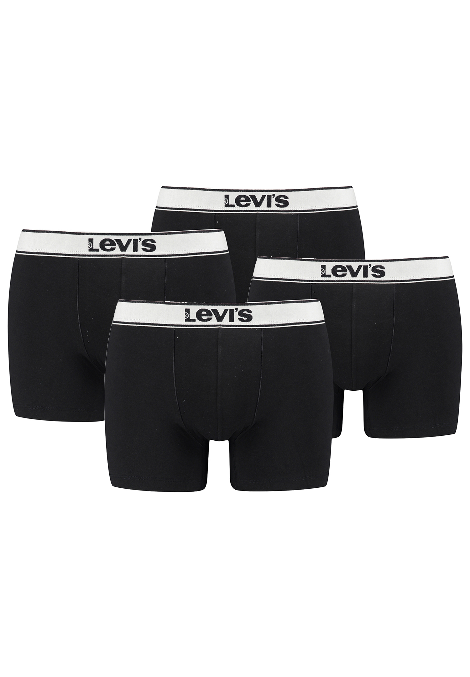 Levi&#039;s Vintage Heather Herren Boxershorts Unterwäsche Retroshorts 4er Pack von Levi&#039;s