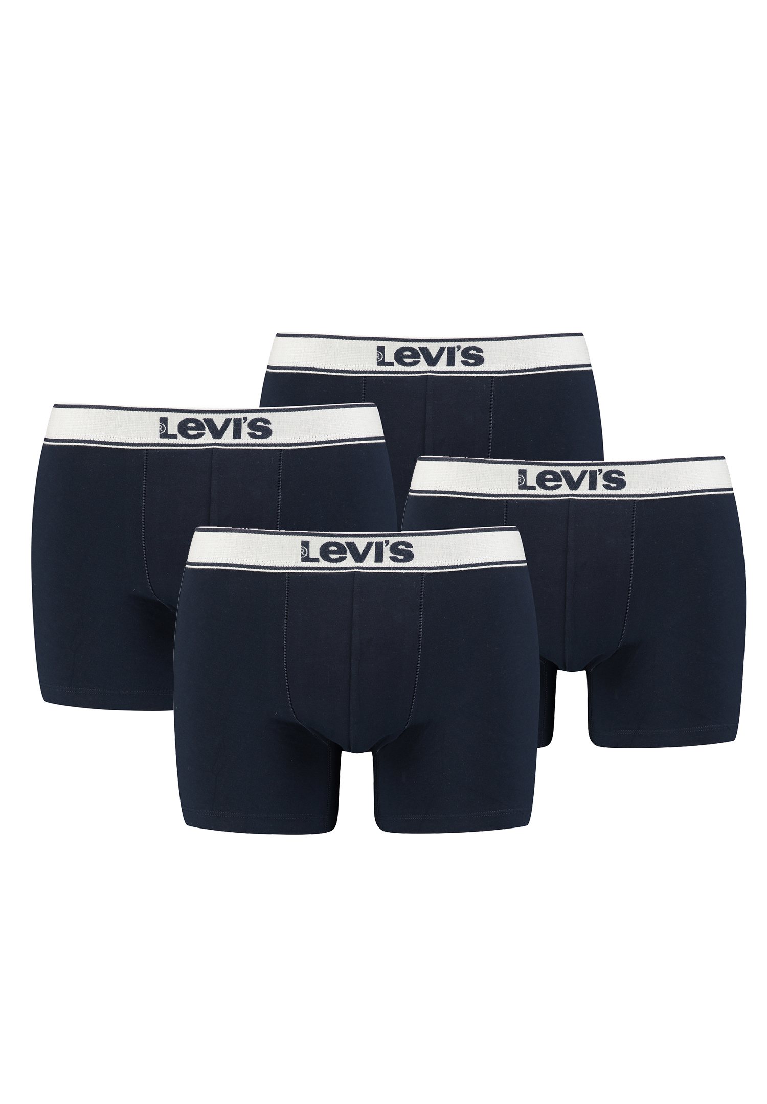 Levi&#039;s Vintage Heather Herren Boxershorts Unterwäsche Retroshorts 4er Pack von Levi&#039;s