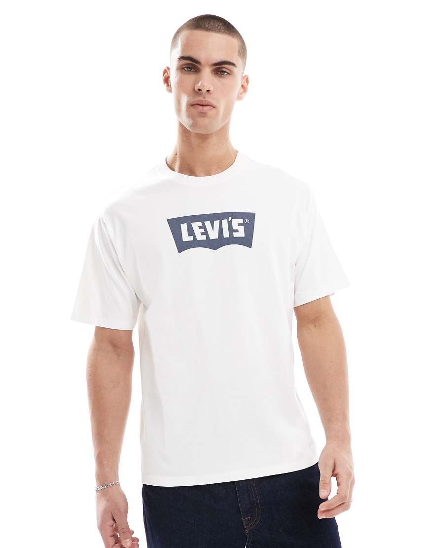 Levi's - Vintage - Locker geschnittenes T-Shirt in Weiß mit mittigem Fledermaus-Logo von Levi's