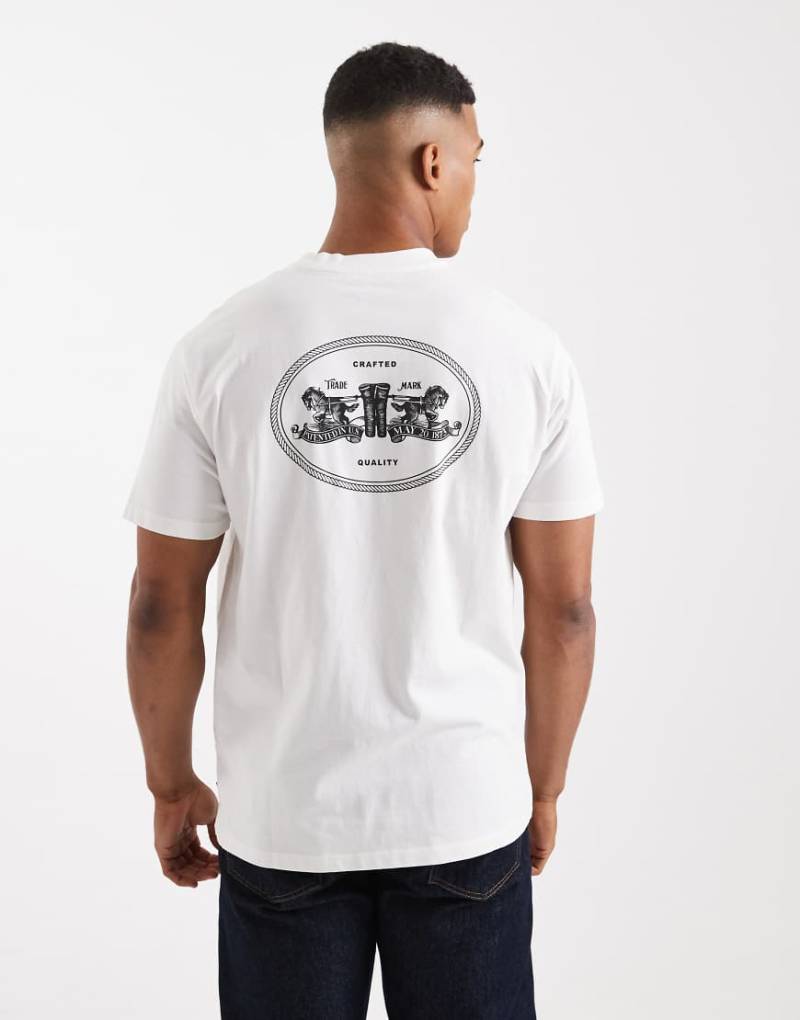 Levi's - Vintage-Oversize-T-Shirt in Weiß mit 2-Pferde-Logo auf der Rückseite von Levi's