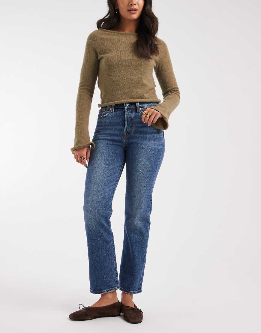 Levi's - Wedgie - Straight Jeans in Mittelblau von Levi's
