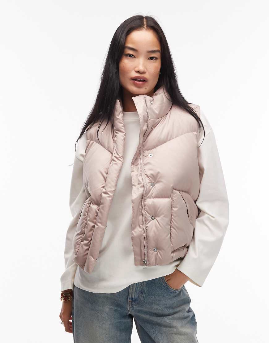 Levi's - Pufferweste in Pastellrosa im Westernstil-Neutral Levi's - Pufferweste in Pastellrosa im Westernstil-Neutral von Levi's