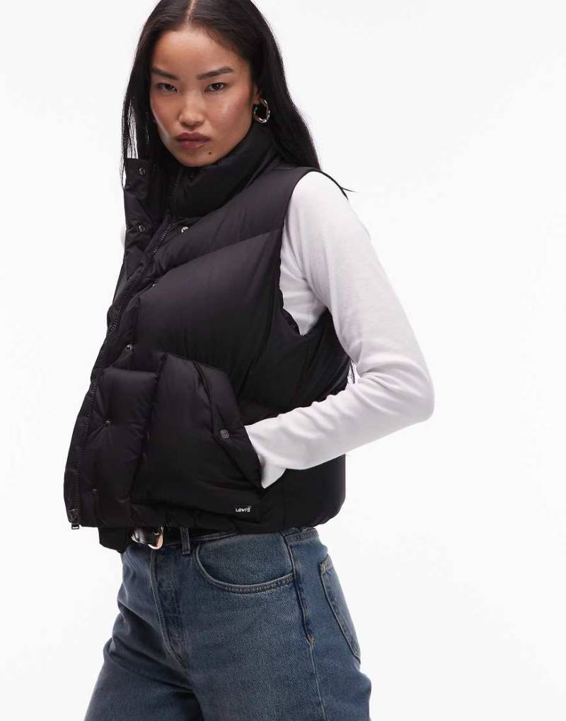 Levi's - Western-Steppweste in Schwarz von Levi's