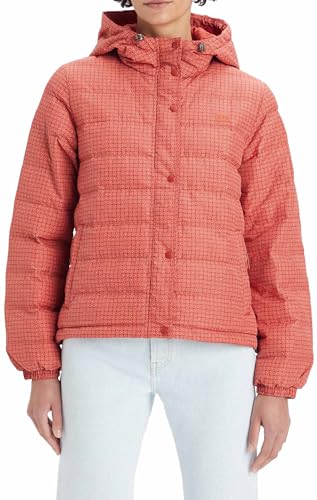 Levi's Damen Edie Packable Jacke Jacket, Avery Geo Bossa Nova Red, L von Levi's