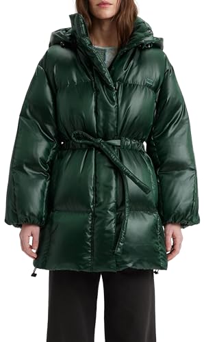 Levi's Women's Pillow Bubble Mid Jacket, Darkest Spruce, L von Levi's