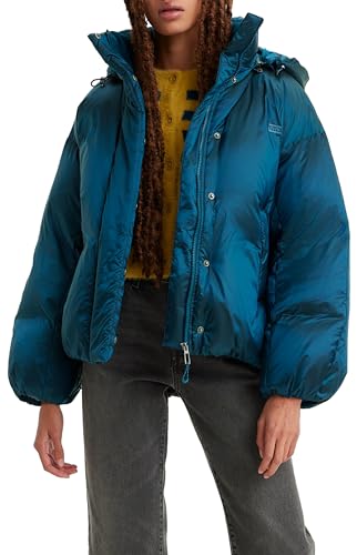 Levi's Women's Pillow Bubble Puffer Shorty Jacket, Gibralter SEA, M von Levi's