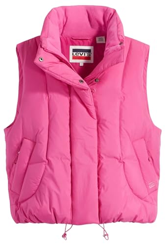 Levi's Women's Pillow Bubble Vest Jacket, Rose Violet, L von Levi's