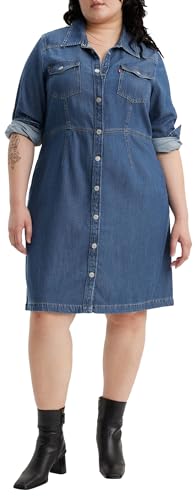 Levi's Women's Plus Size Otto Western Dresses, Square Deal, 3XL von Levi's