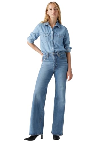 Levi's Women's Ribcage Bells MED Indigo-Worn IN, Sonoma Walks, 24W x 34L von Levi's