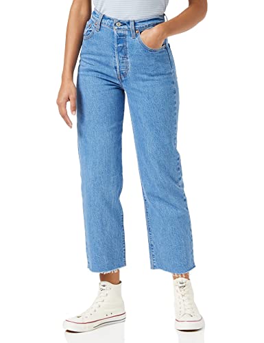 Levi's Damen Ribcage Straight Ankle Jeans,Jazz Wave,29W / 31L von Levi's