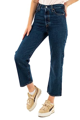 Levi's Damen Ribcage Straight Ankle Jeans,Dark Mineral,29W / 27L Levi's Damen Ribcage Straight Ankle Jeans,Dark Mineral,29W / 27L von Levi's