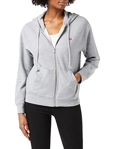 Levi's Damen Standard Zip Sweatshirt Hoodie Kapuzenpullover, Starstruck Heather Grey, L von Levi's