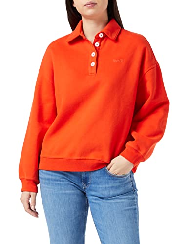 Levi's Damen Stevie Sweatshirt,Enamel Orange,L von Levi's