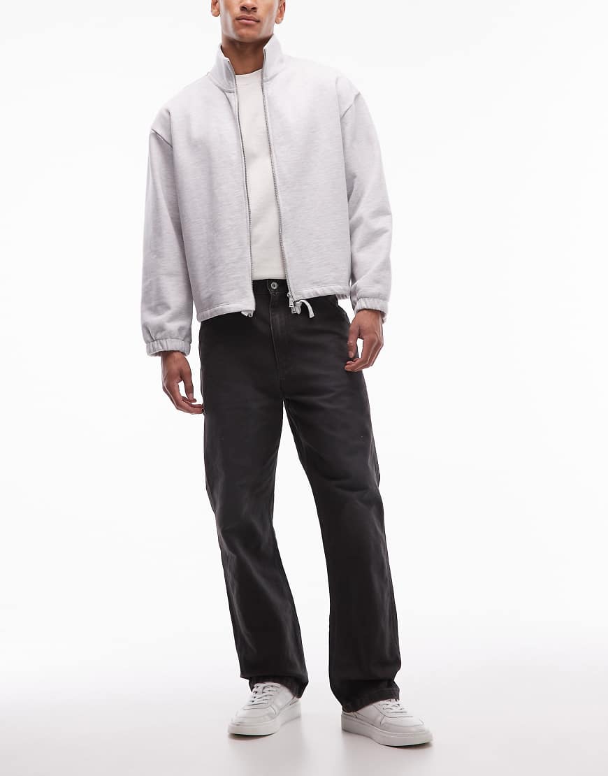 Levi's - Workwear 568 - Lockere Carpenter-Hose mit geradem Schnitt in verwaschenem Schwarz von Levi's