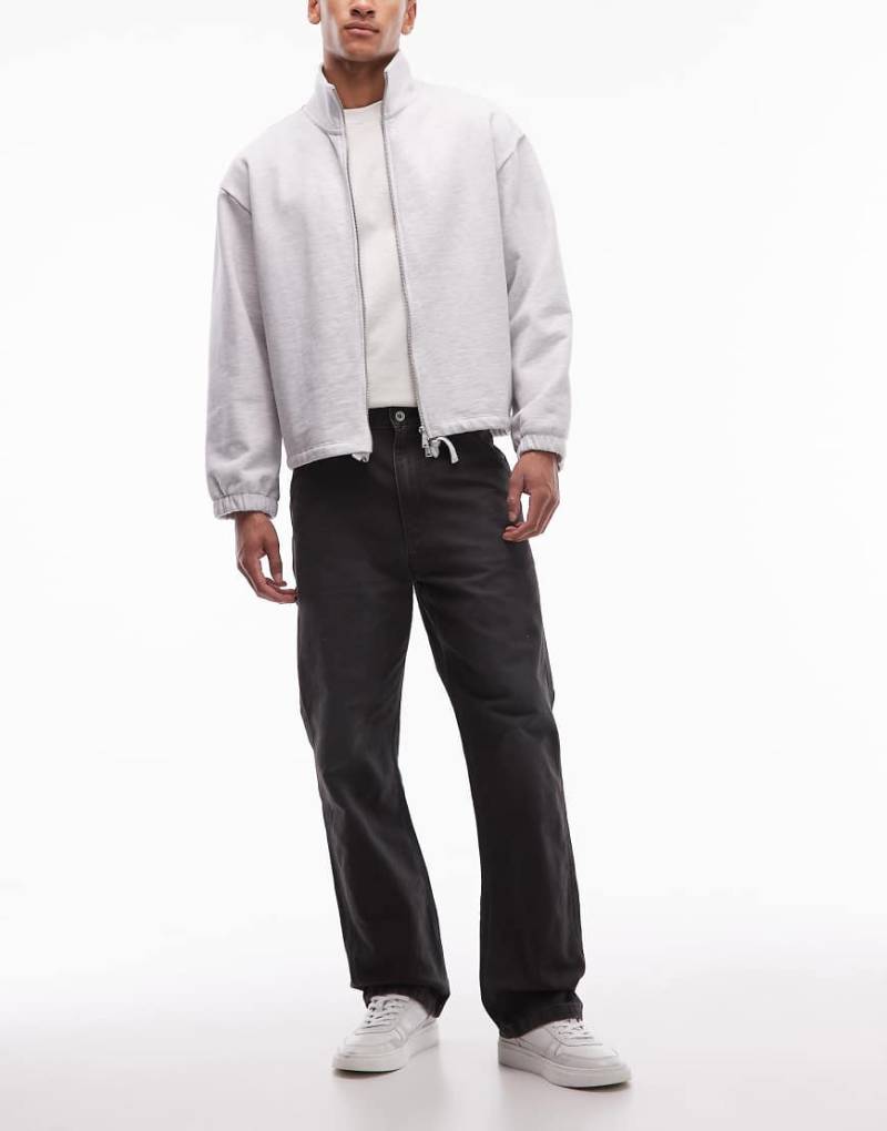 Levi's - Workwear 568 - Lockere Carpenter-Hose mit geradem Schnitt in verwaschenem Schwarz von Levi's