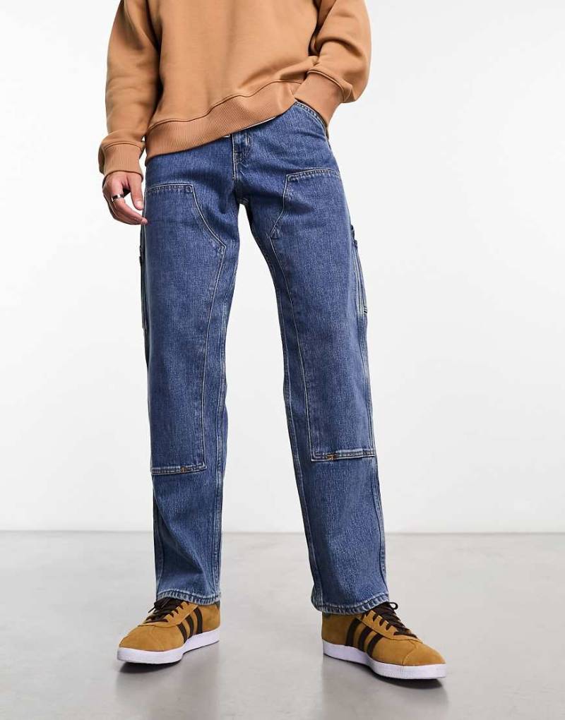 Levi's - Workwear Capsule - Gerade geschnittene Jeans in verwaschenem Blau mit Seitentaschen von Levi's
