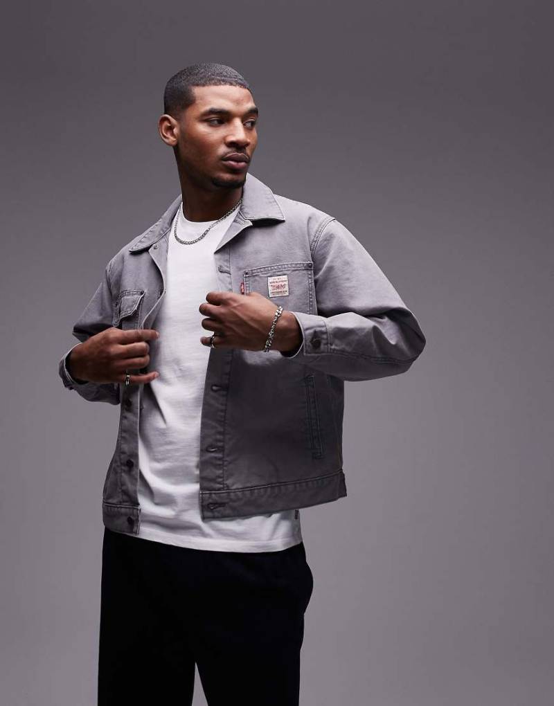 Levi's - Workwear Capsule - Sunrise - Trucker-Jacke aus Canvas in Grau von Levi's