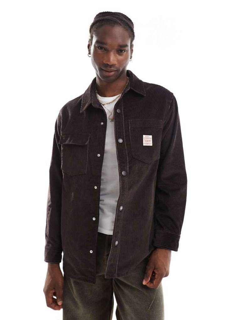 Levi's - Workwear Telegraph - Gesteppte Hemdjacke aus Cord in Braun von Levi's